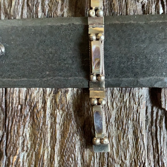 VINTAGE MEXICO ABALONE SHELL BRACELET - Picture 12 of 12